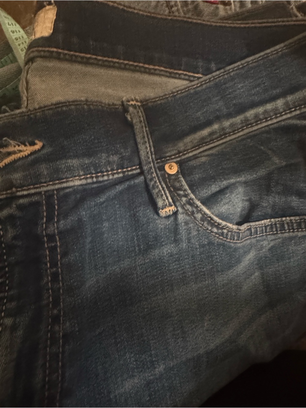 Classic Women's Dark Blue Stretch Denim Jeans